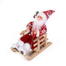 თოვლის ბაბუა ციგით 30სმ