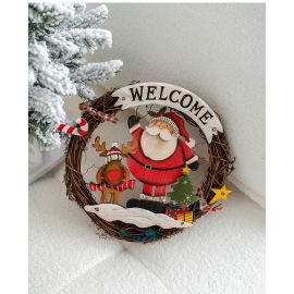 ხის საახალწლო დეკორაცია 24სმ A