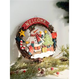 ხის საახალწლო დეკორაცია 24სმ B